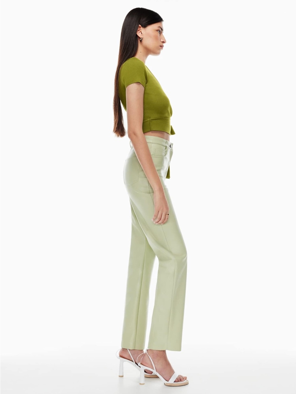 Aritzia Wilfred All Tied Up Sweater Crop - Picture 3 of 12